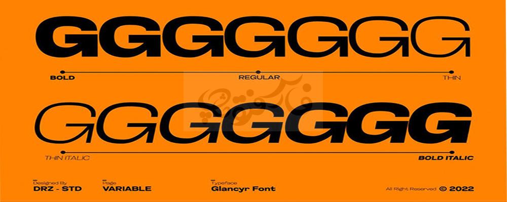 فونت لوگو تایپ انگلیسی