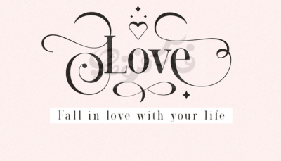 فونت تایپوگرافی انگلیسی LOVE