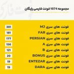 مجموعه فونت