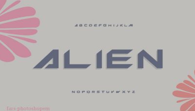 فونت انگلیسی Alien