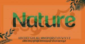 فونت انگلیسی Nture